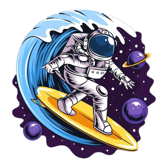 Astronauta Surfando